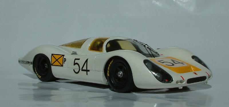 6maj08 028.JPG - Porsche 908LH 1968 Daytona winner. Modified 1/24 scale LeMans Miniatures resin kit with homemade decals.